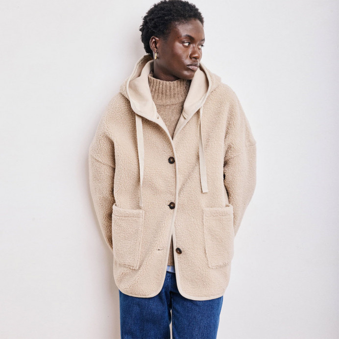 Veste à Capuche en Mouton Sherpa VISALIA COAT