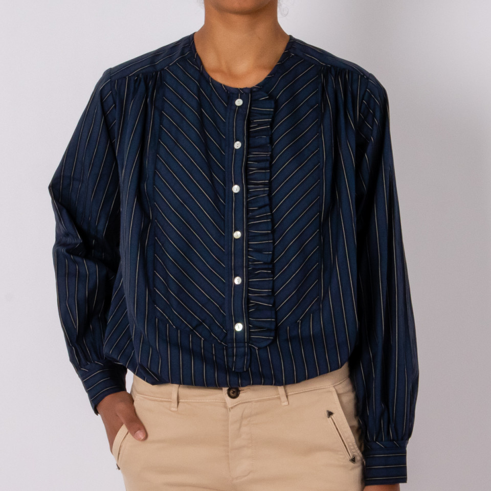 Chemise Froufrou Stan Navy Chic Hod Paris
