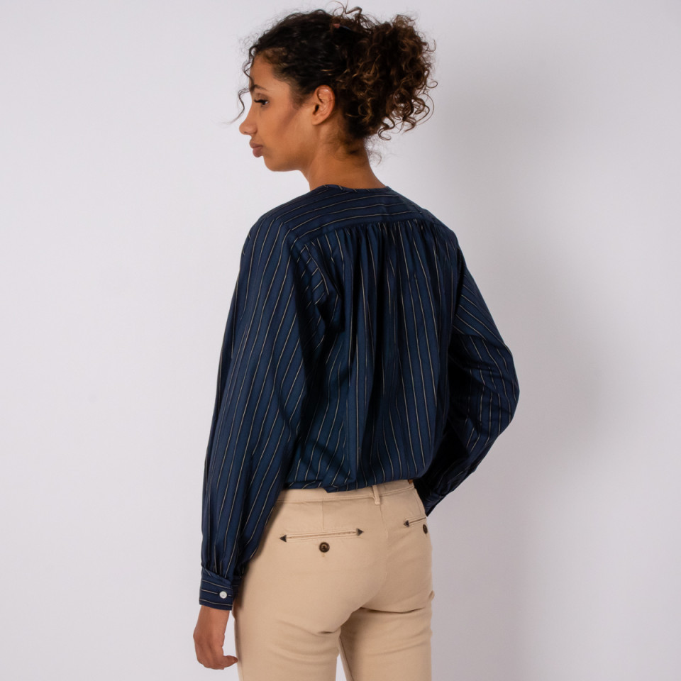 Chemise Froufrou Stan Navy Chic Hod Paris