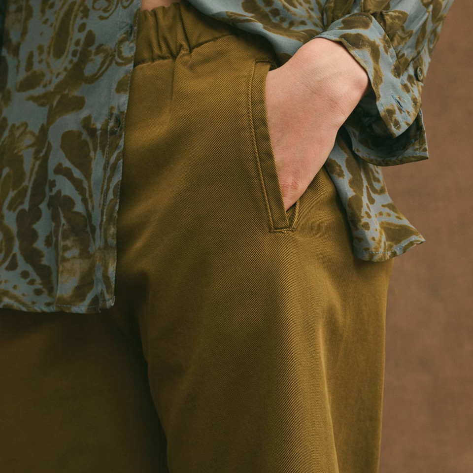 Pantalon Large en Toile Jimmy Pat Bronze Hod Paris