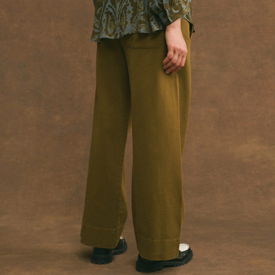 Pantalon Large en Toile Jimmy Pat Bronze Hod Paris