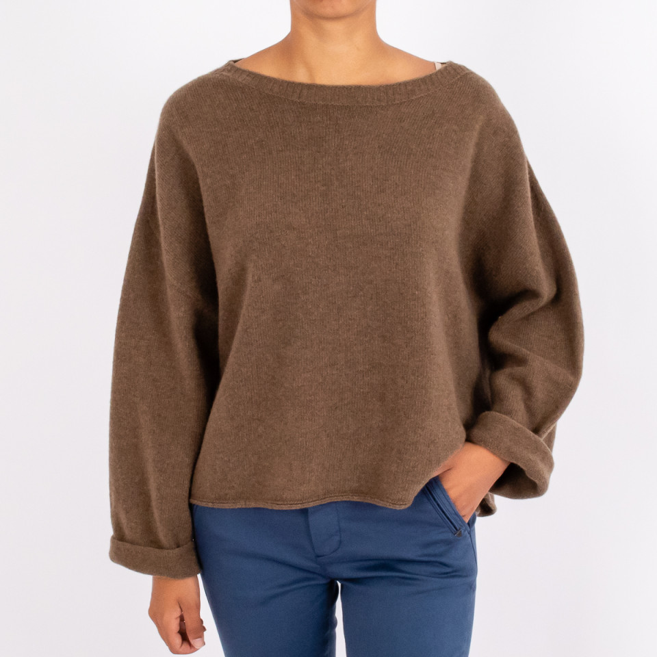 Pull en Laine Oversize Bord Franc Vanessa Army Hod Paris