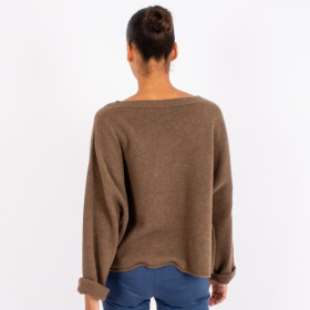 Pull en Laine Oversize Bord Franc Vanessa Army Hod Paris