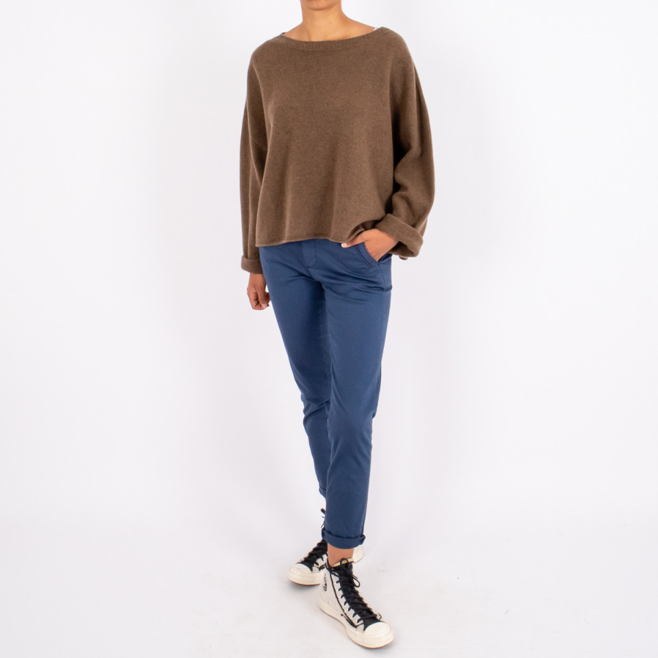 Pull en Laine Oversize Bord Franc Vanessa Army Hod Paris