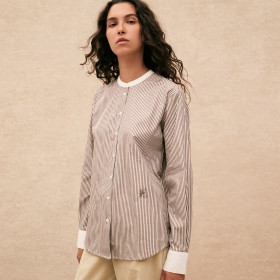 Chemise Col Rond Saskia - hod paris -  Nut