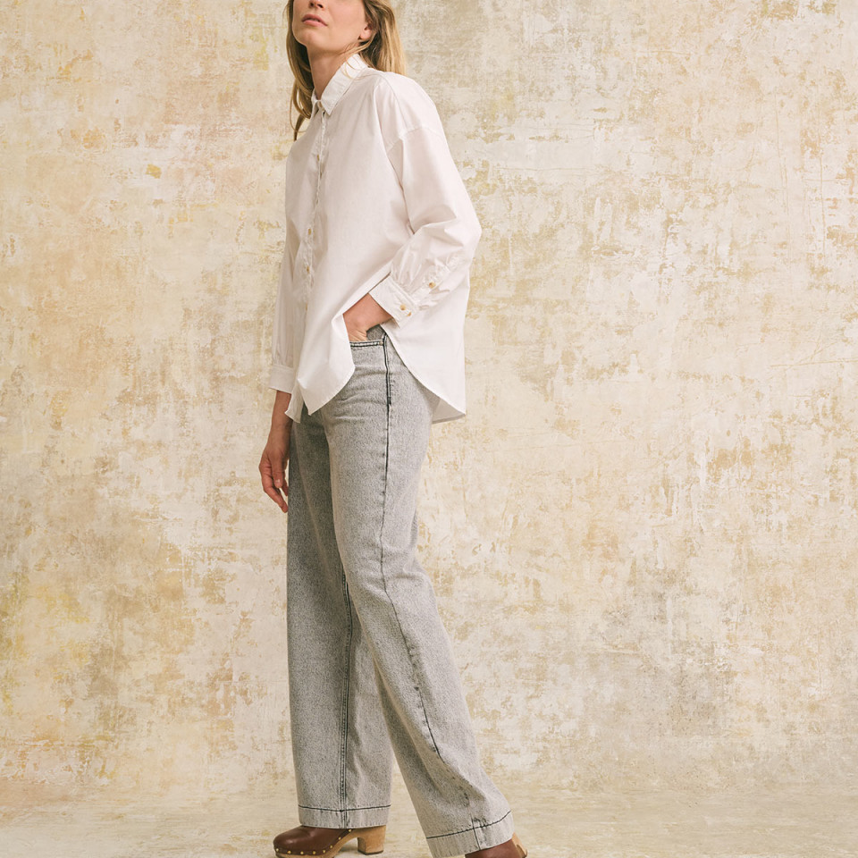Chemise Coton Kelly White hod Paris