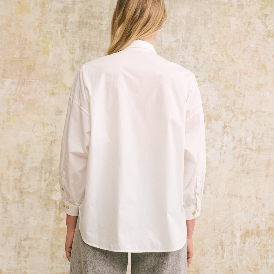 Chemise Coton Kelly White hod Paris