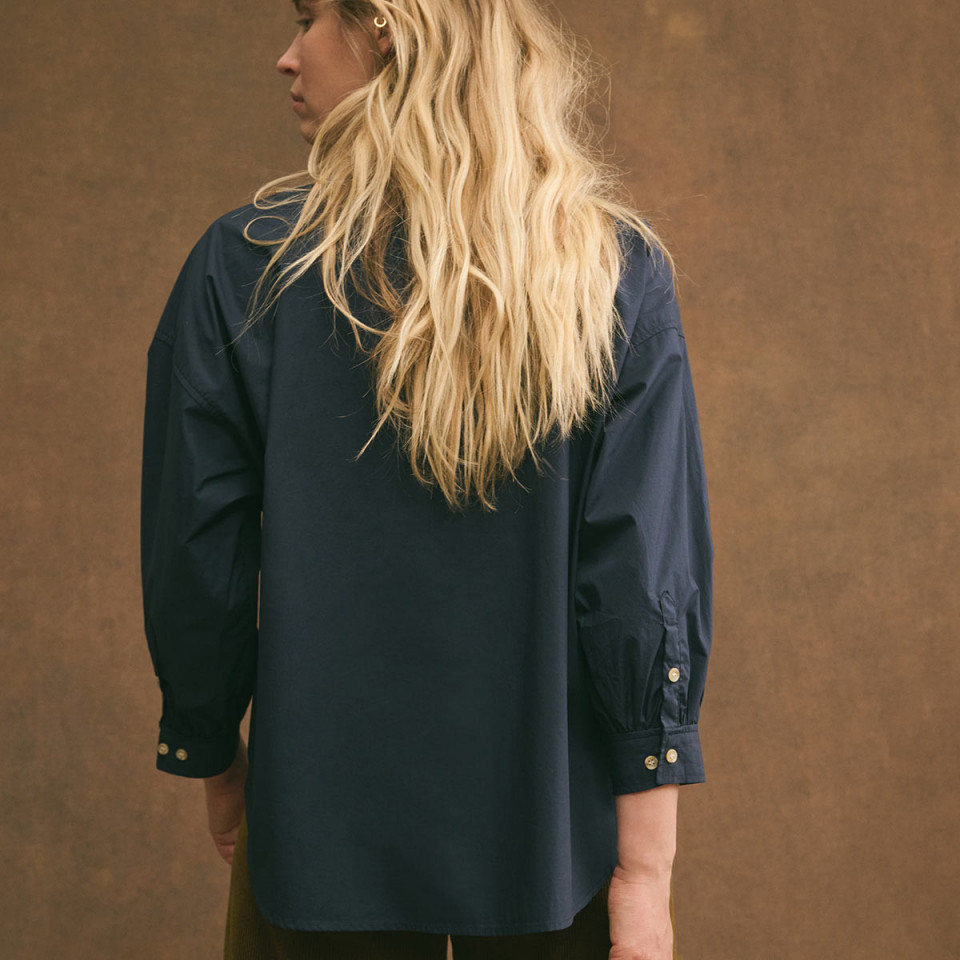 Chemise Coton Kelly Navy hod Paris