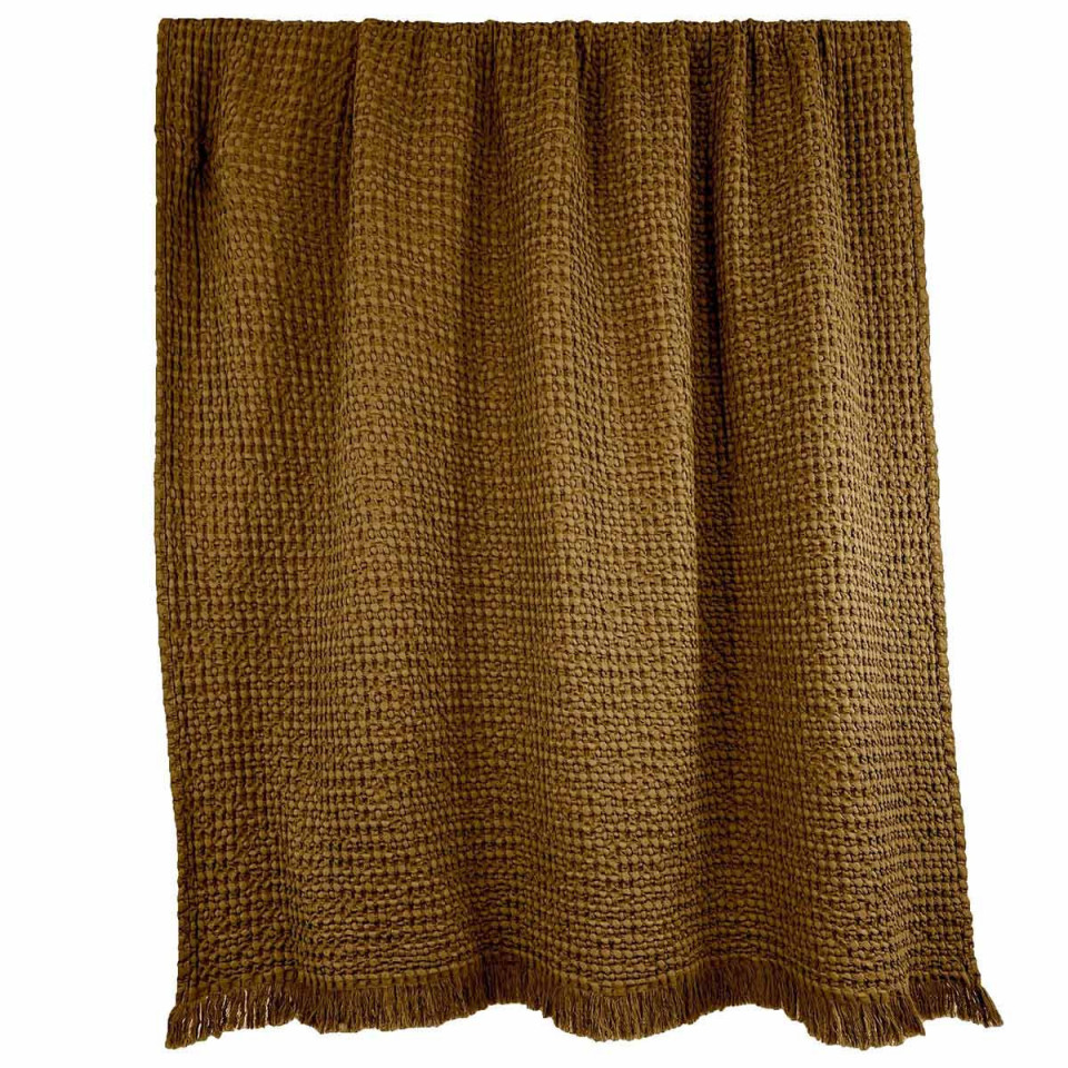 Couvre-lit et Plaid TEMPO Nid d'Abeille  