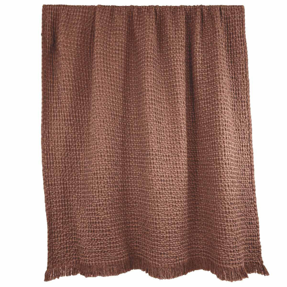 Couvre-lit et Plaid TEMPO Nid d'Abeille