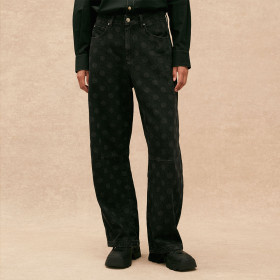 Pantalon Carotte Barrel black denim dot Hod PAris