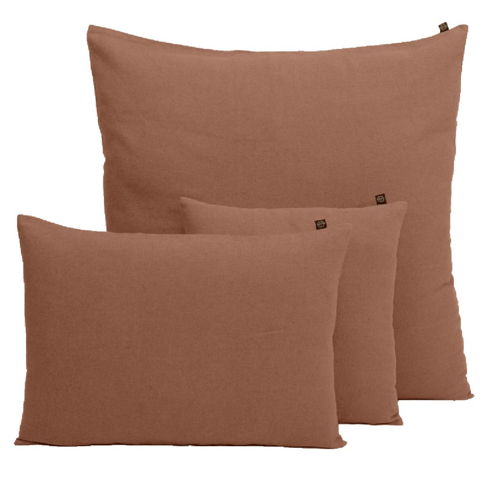 Housse de Coussin Uni Lin et Coton FIGARI  