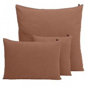 Housse de Coussin Uni Lin et Coton FIGARI  