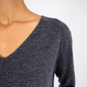 Pull Col V JOELLE Anthracite Hod Paris