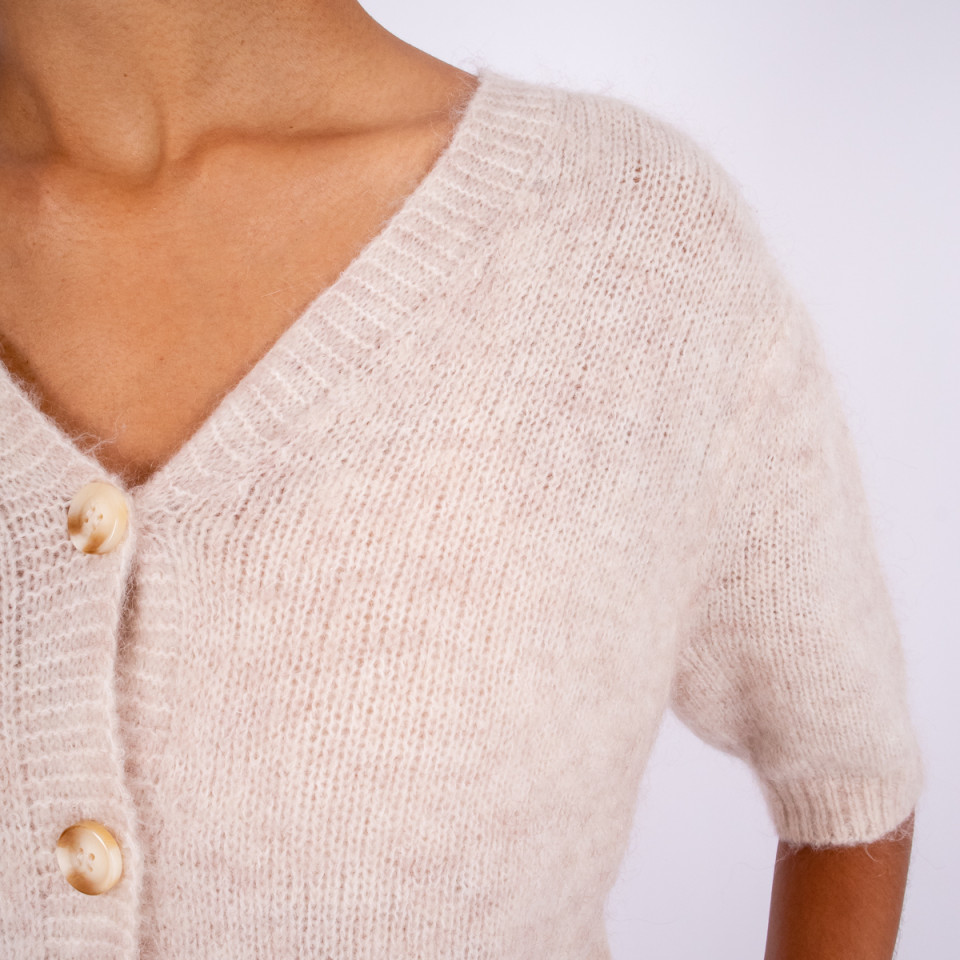 Cardigan Manches Courtes JUSTICE Beige Jc Sophie