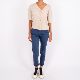 Cardigan Manches Courtes JUSTICE Beige Jc Sophie