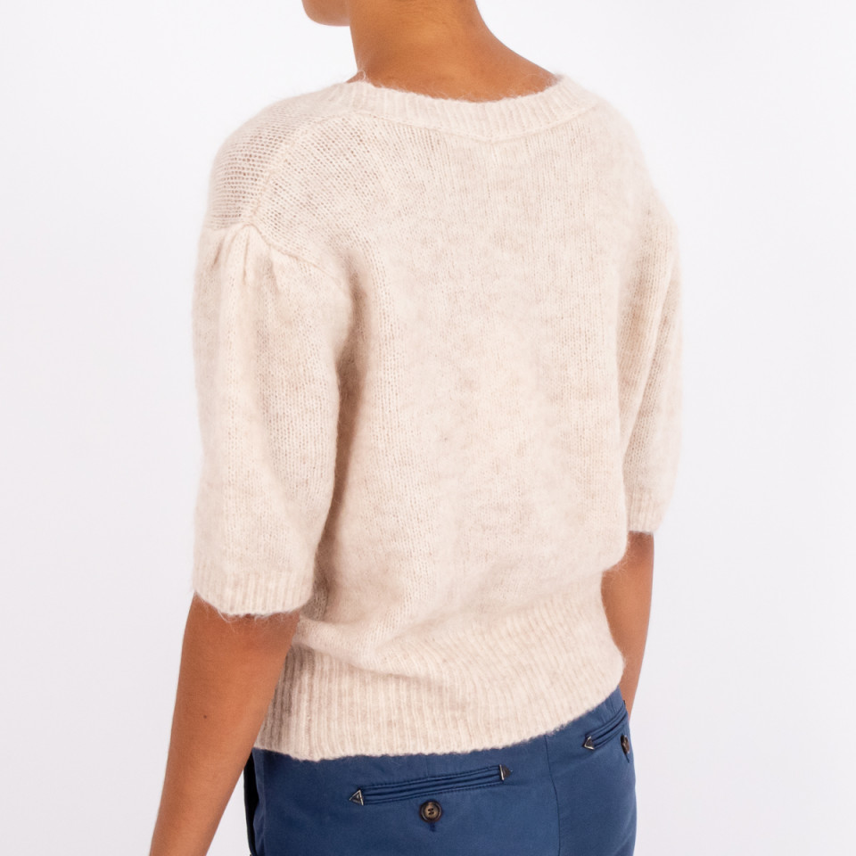 Cardigan Manches Courtes JUSTICE Beige Jc Sophie