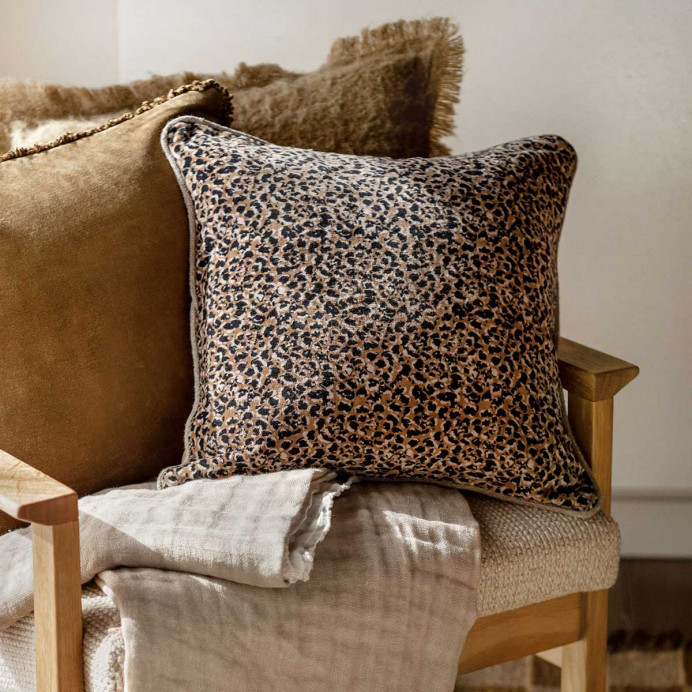 Housse de Coussin Imprimé Léopard GAIRO