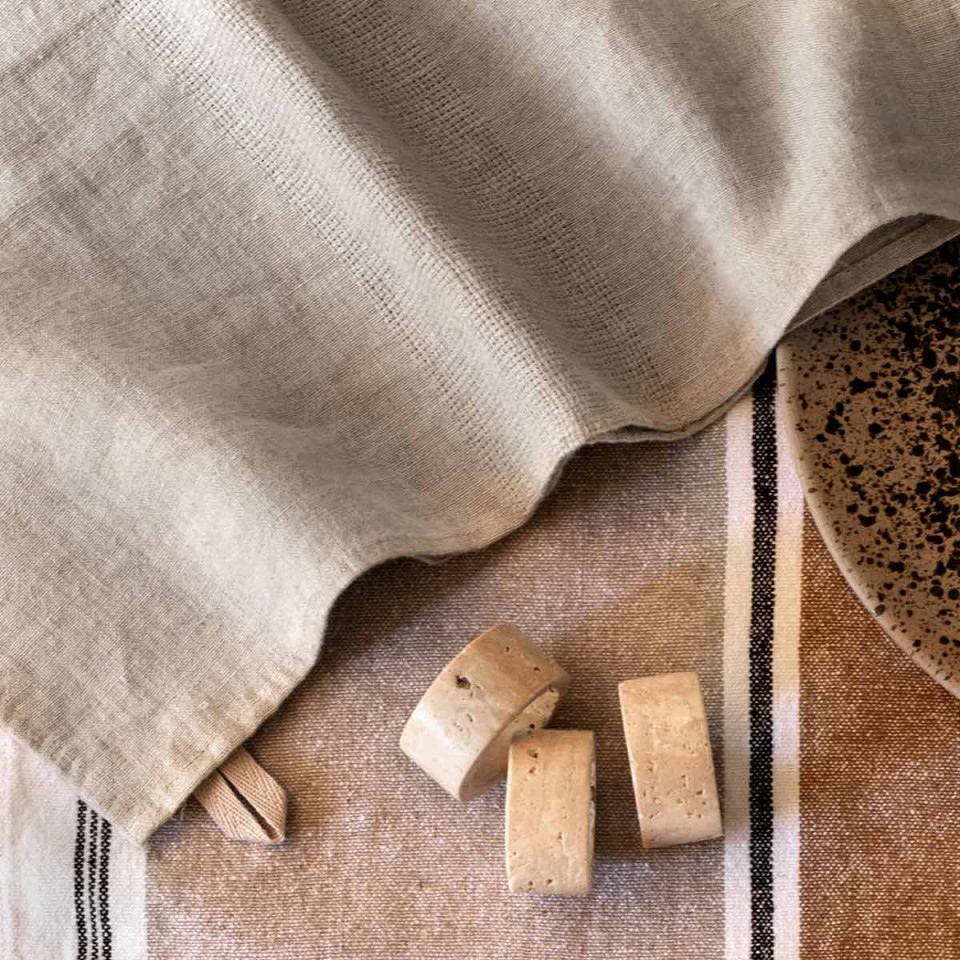 Torchon Nid d'Abeille 100% Lin PISE
