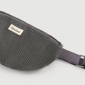 Banane en Velours Côtelé ETNA BAG Grey hartford