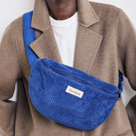 Banane en Velours Côtelé ETNA BAG saphir hartford