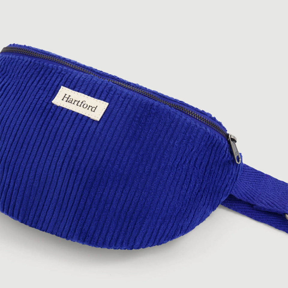 Banane en Velours Côtelé ETNA BAG saphir hartford