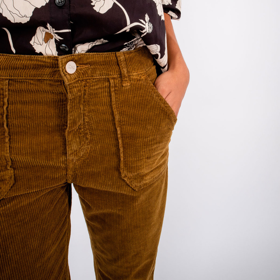Pantalon Cargo Velours Tresor Bronze Hod Paris