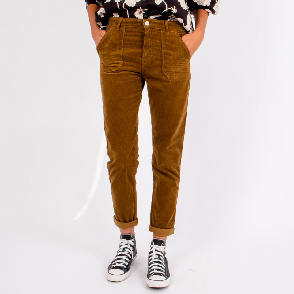 Pantalon Cargo Velours Tresor Bronze Hod Paris