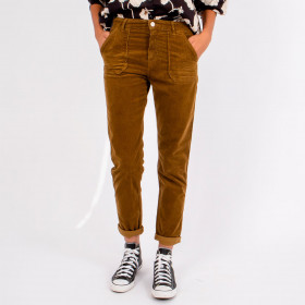Pantalon Cargo Velours Tresor Bronze Hod Paris