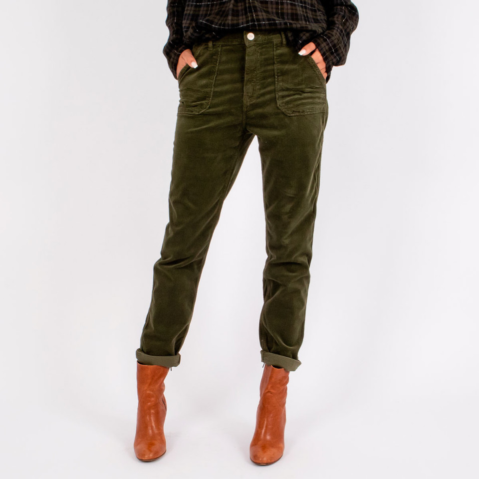 Pantalon Cargo Velours Tresor Army Hod Paris