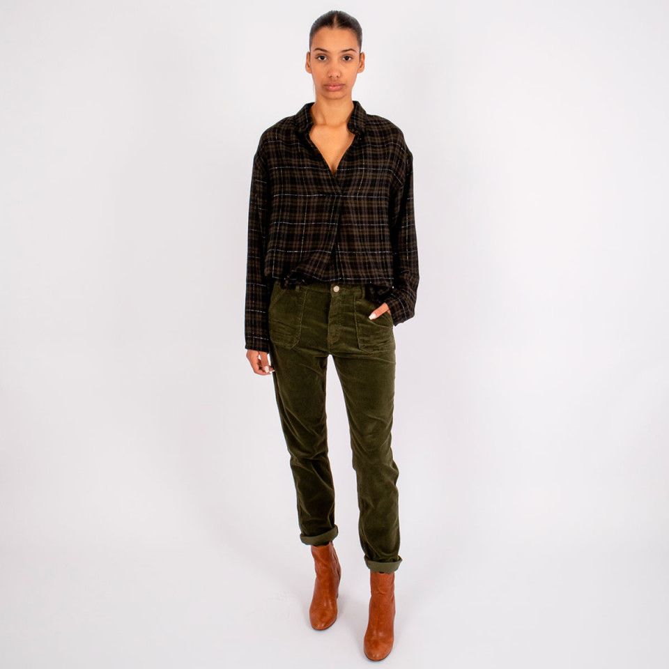 Pantalon Cargo Velours Tresor Army Hod Paris