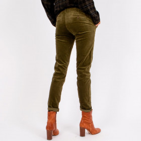 Pantalon Straight en Velours Ras Strauss Army Hod paris