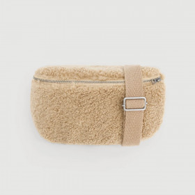 Banane Bouclette Sherpa ELVIRE BAG beige Hartford