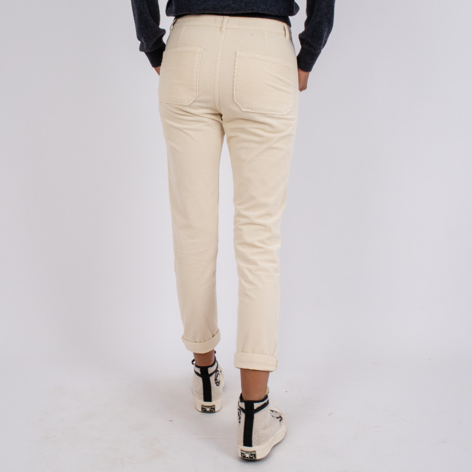 Pantalon Cargo Velours Tresor Cream Hod Paris