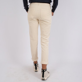 Pantalon Cargo Velours Tresor Cream Hod Paris