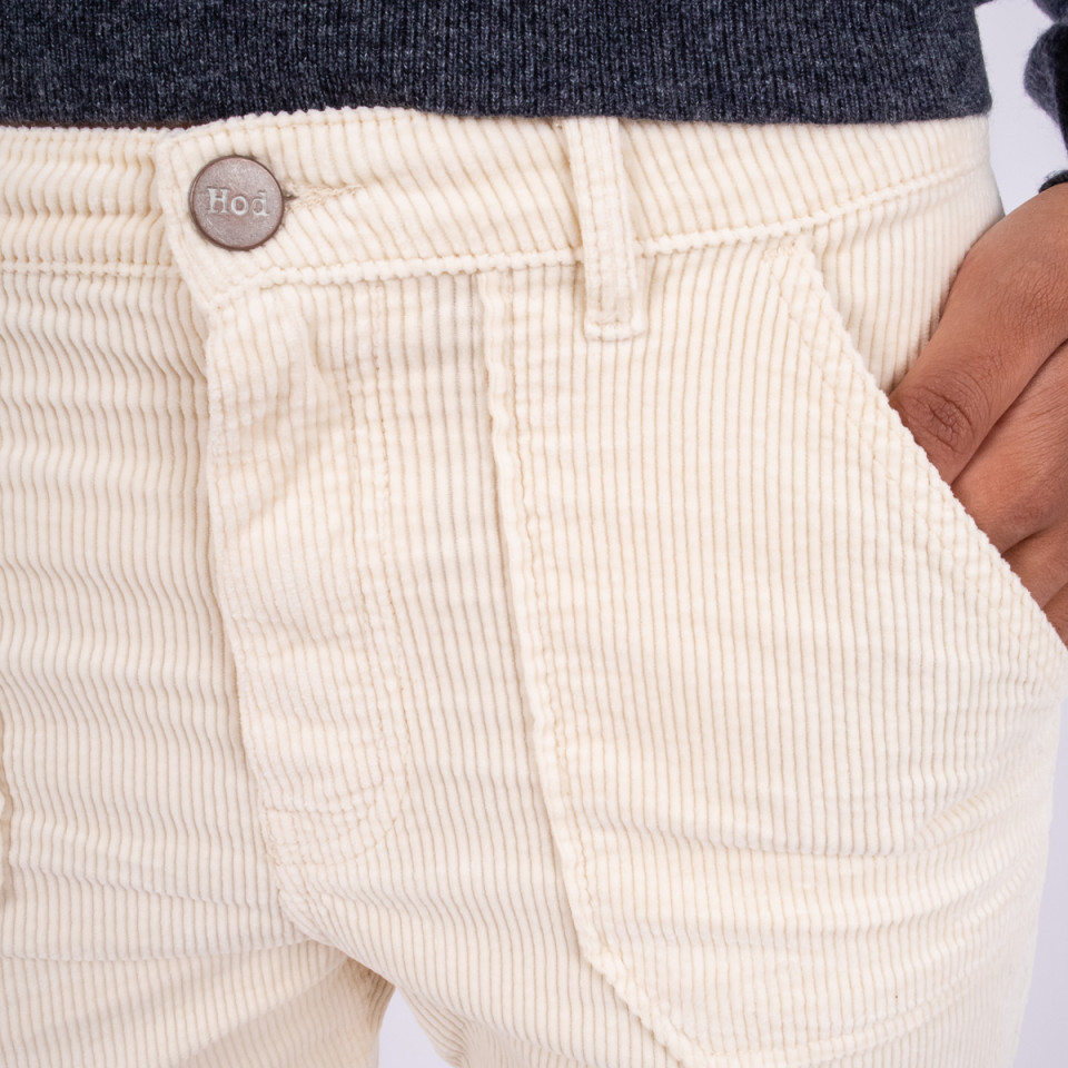 Pantalon Cargo Velours Tresor Cream Hod Paris