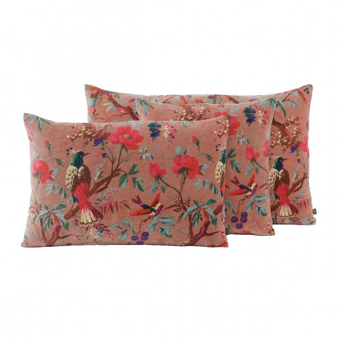 Harmony Textile - Haomy Housse de Coussin BIRDY en Velours
