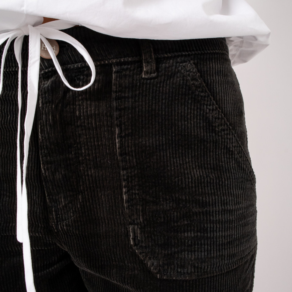 Pantalon Cargo Velours Tresor Anthracite Hod Paris