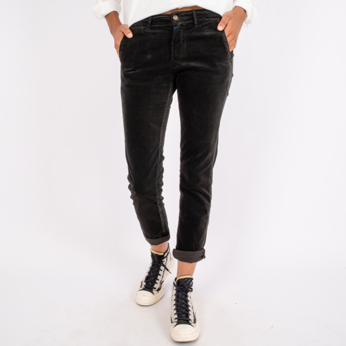 Pantalon Straight en Velours Ras Strauss