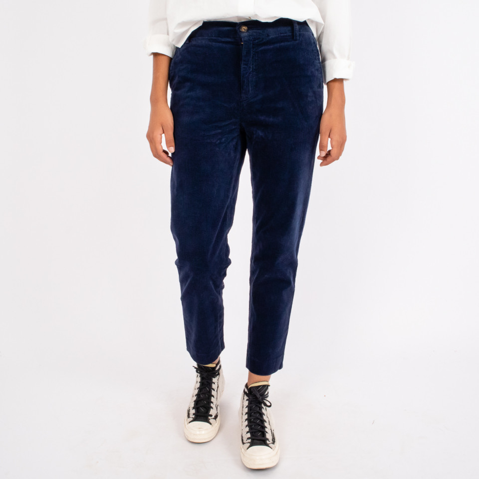 Pantalon Velours Côtelé New Clyde Navy Hod Paris