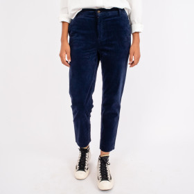Pantalon Velours Côtelé New Clyde Navy Hod Paris