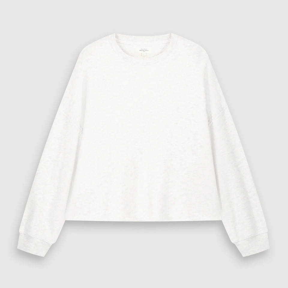 Chemise bi-matière Col Tunisien TALIA SHIRT Blanc Hartford