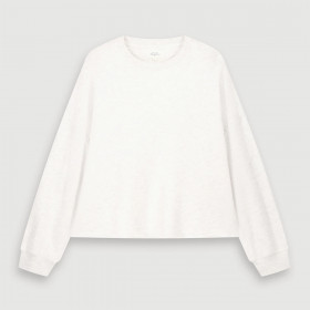 Chemise bi-matière Col Tunisien TALIA SHIRT Blanc Hartford