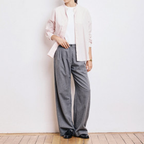 Chemise Rayée Col Tunisien CRISTAL