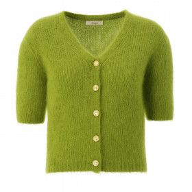 Cardigan Manches Courtes JUSTICE Moss Green Jc Sophie