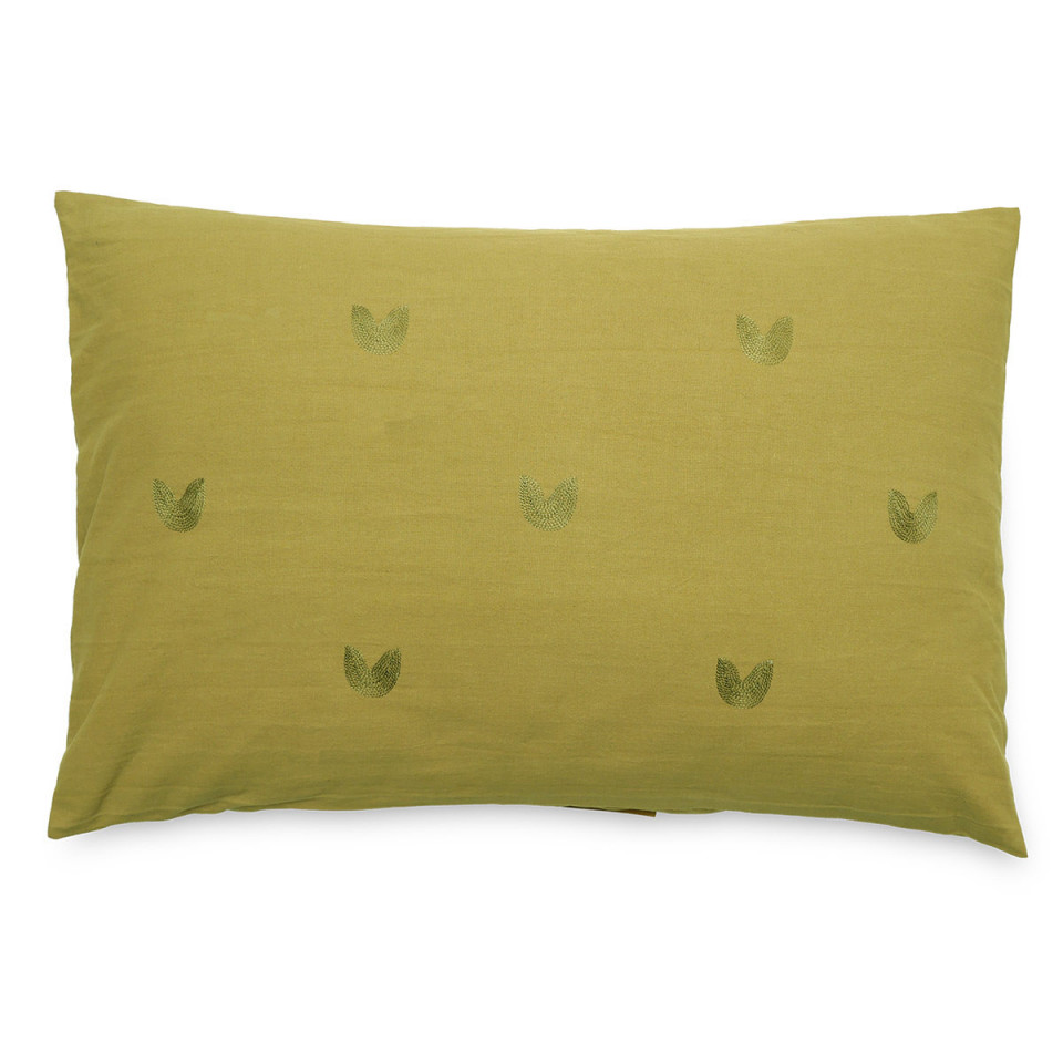 Housse de Coussin Brodé LEONIE  