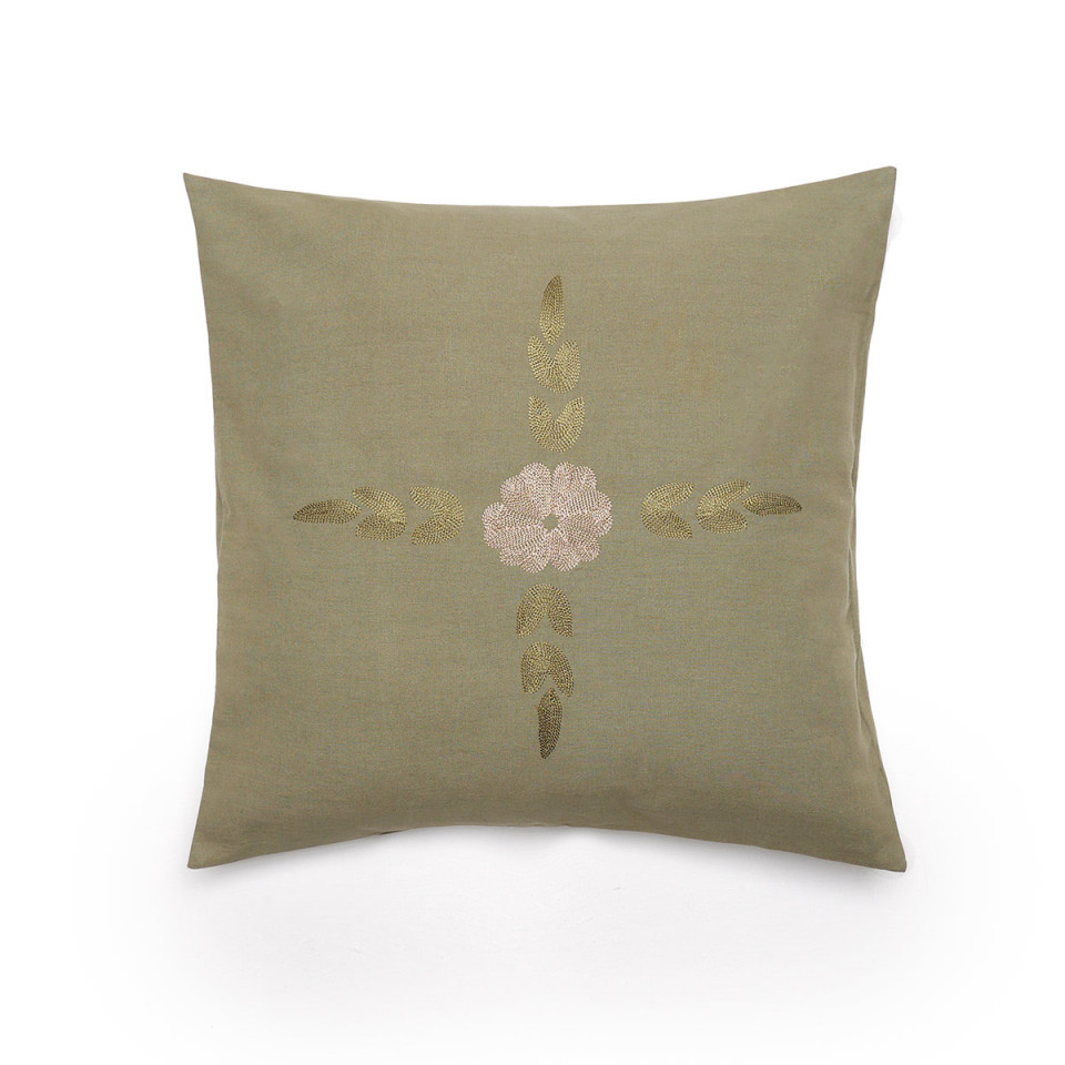Housse de Coussin Brodé LEONIE  