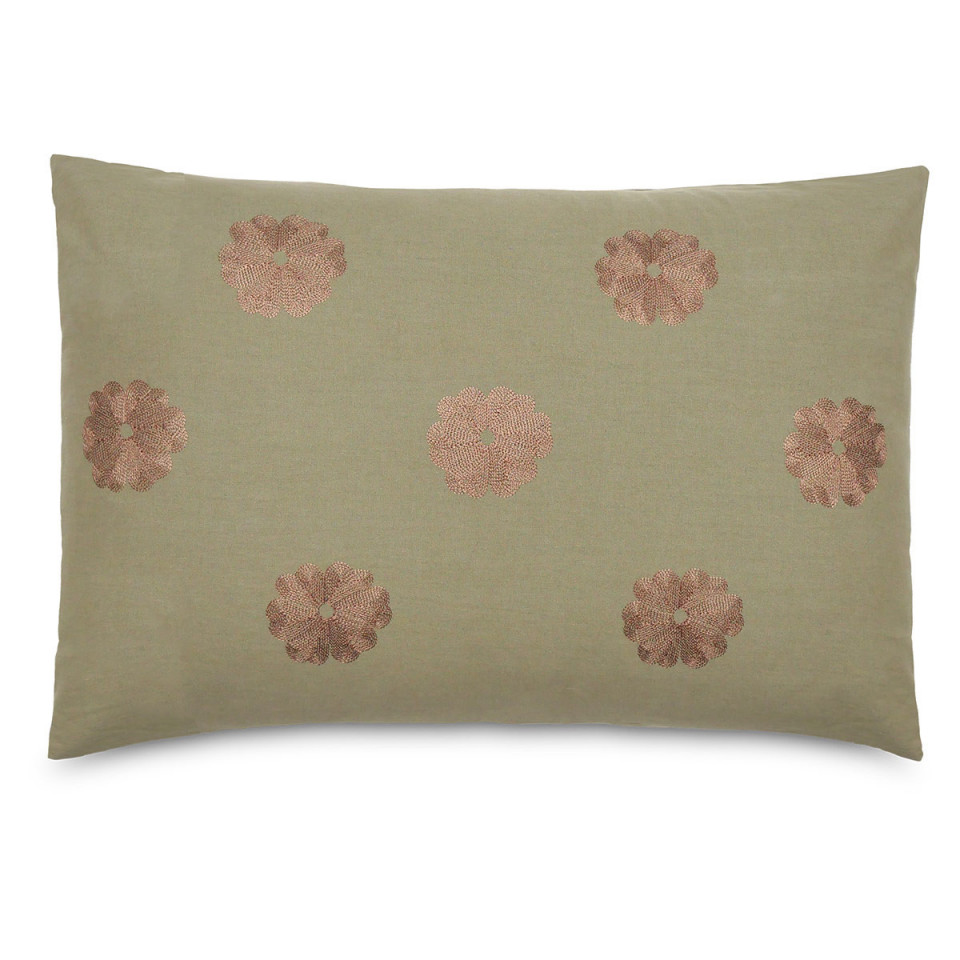 Housse de Coussin Brodé LEONIE  