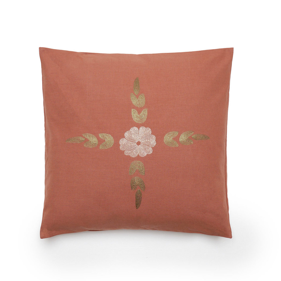 Housse de Coussin Brodé LEONIE  
