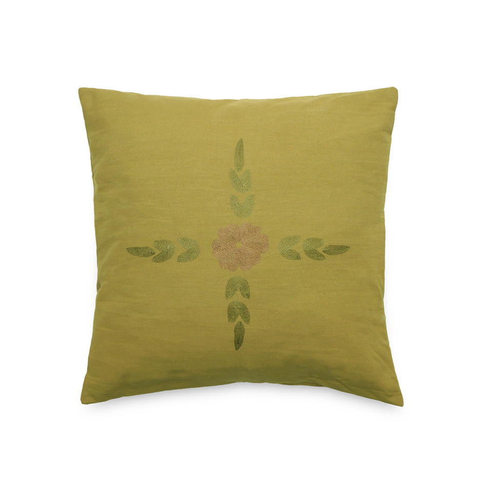 Housse de Coussin Brodé LEONIE  